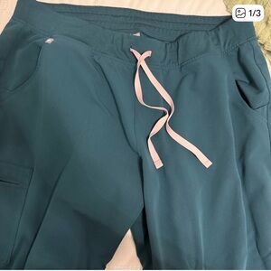 🏝️Figs Women’s Caribbean Blue Zamora Scrub Pants XXL